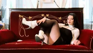 Stacked brunette goes solo toys and masturbation