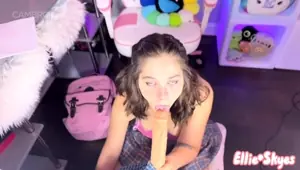 Stacked brunette goes solo toys and masturbation