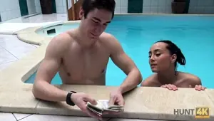 HUNT . Brunette picked up and nicely fucked in.
