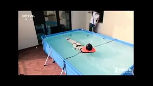 Tied up fetish bondage bdsm sub caned in bdsm dungeon