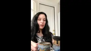 Amateur striptease and Solo masturbation