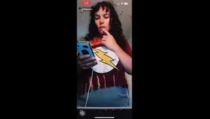 Cute amateur brunette naughty in solo jerking show on camera