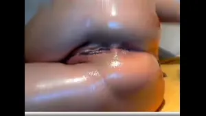 Massage and asshole close up