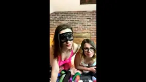 Blond brunette lesbians in a heat