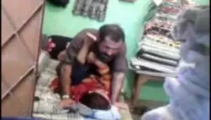 Indian couple is recorded while doing the deed