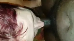 Fat redhead loves fat black cock