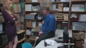 Mall security does foursome with big tit thieves