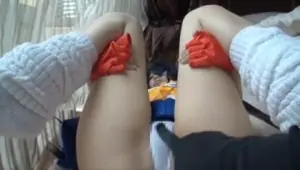 School girl massage