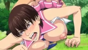 Anime babe with giant tits
