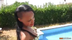 Big assed Latina sucks cock with outstanding skill