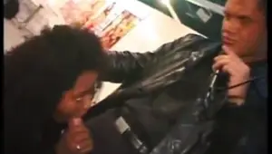 High heeled cumslut getting fucked in public
