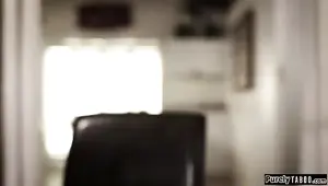 Stepson fucks his new stepmom n stepsis