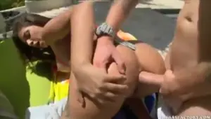 Hot young Latina enjoys some sexy anal games