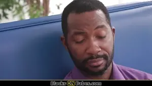 Black guys making blonde waitress squirt