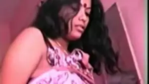 Indian amateur with big tits showing off and sucking cock