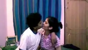 Stepsister and brother make out