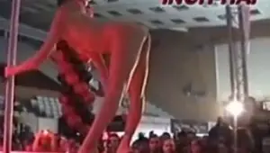 Top pole stripper dazzles onlookers