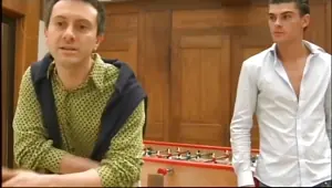 Hot french MILF fucked by two young cocks