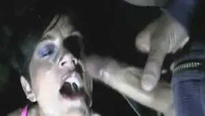 Cum covered face