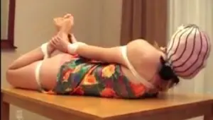 So cute, tied up and helpless