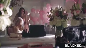 Bride has her first black cock with her black wedding singer
