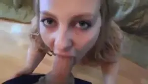 Blonde babe amazing homemade pov porn