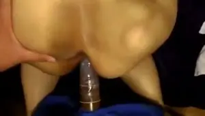 White slut getting a long black cock