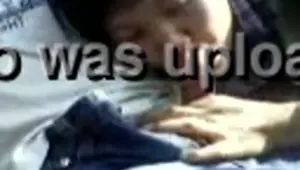 After sweet kisses, a chick sucks her dude's cock