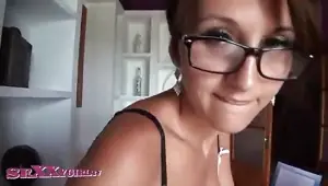 POV fuck in a German office