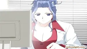 Busty hentai girl's sexual adventure