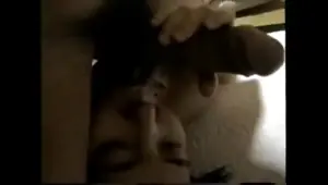 Hairy pierced Asian fucking