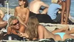 Sneaky topless beach day