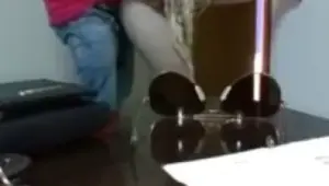Raunchy MILF enjoying hardcore interracial sex in an office