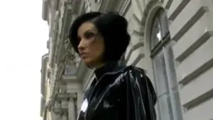 Polish babe in leather