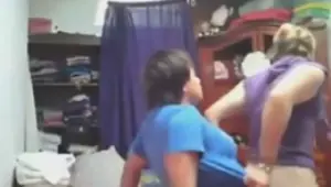 Amateur lesbians going at it