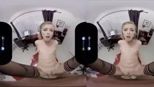 BaDoinkVR POV Office Fuck With Blonde Haley Reed