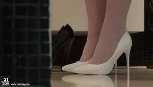 Anal loving blonde takes two cocks at once