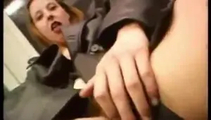 Young Brits flash nudity in train
