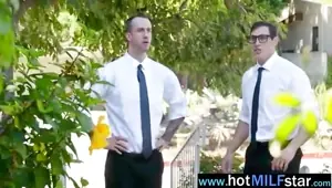 Busty MILF corrupts a pervy mormon