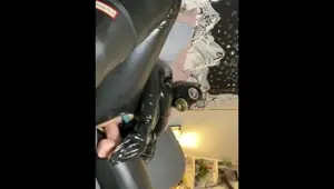 Rubberdoll fucks herself