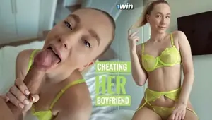 PAWG CHEATS on her boyfriend with her college roommate Lil Elle