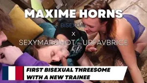 FIRST BISEXUAL BAREBACK THREESOME WITH A TRAINEE