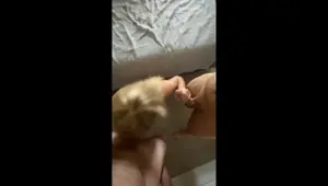 Double Fisting Two Big Cocks for Cheating HotWife Sexy POV Wet and Sloppy Blowjobs Cuckold Watches