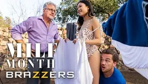 Brazzers Can Lulu Chu Drain Her Neighbor's Huge Cock In Time Before Her Old Husband Finds Them?