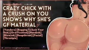 Crazy Chick With A Crush On You Shows Why She s Girlfriend Material ASMR Oral Fixation, Yandere