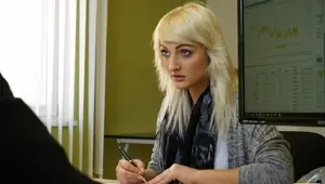 LOAN Kinky employee lures gorgeous chick into a sex session