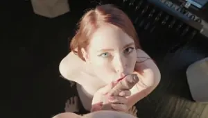 HOT POV BLOWJOB Oral creampie MollyRedWolf