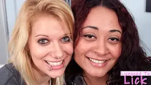 LICENSED TO LICK Black Dyke Girl Devours White Girl
