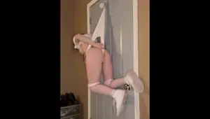 Hanging wedgie sloot is back for more kittenthenerd on 0F