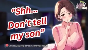 Your Friend's Hot Mom Invites You To Her Bed With Her Flirting Seductive French Kissing Binaural